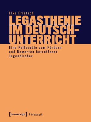 cover image of Legasthenie im Deutschunterricht